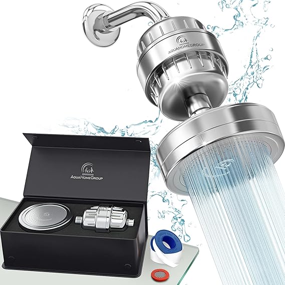 AquaHomeGroup luxury 20 stage filtered shower head