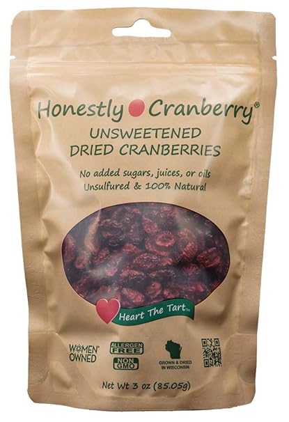 Honestly Cranberry unsweetened dried cranberries