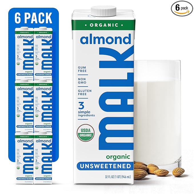 Malk unsweetened organic almond milk