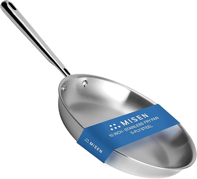 Misen 5-ply stainless steel 10 inch frying pan