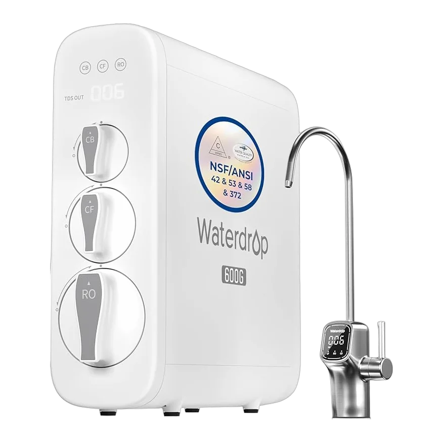 Waterdrop G3P600 tankless reverse osmosis water filter system