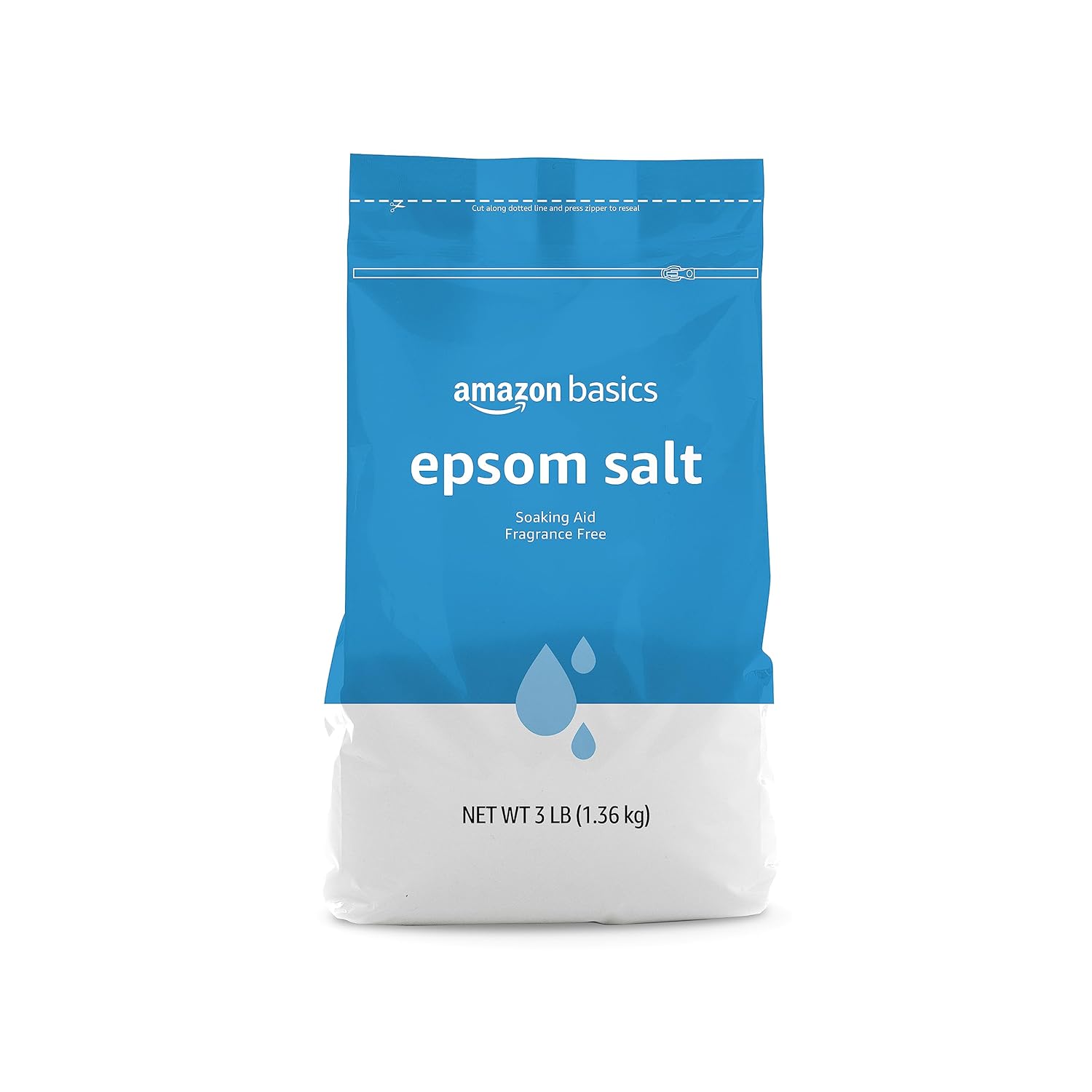 Amazon Basics Epsom salt magnesium sulfate 3 pound bag