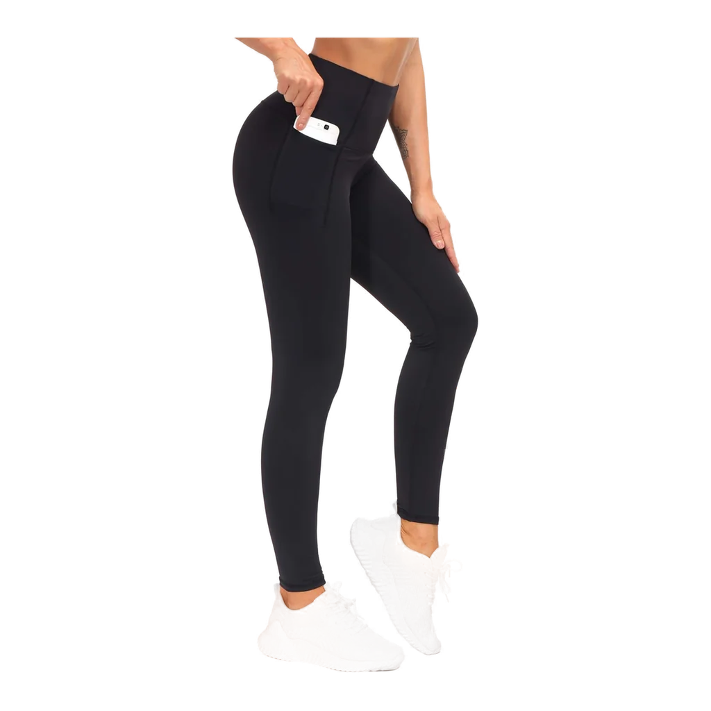 GYM PEOPLE high waist tummy control workout leggings with pockets