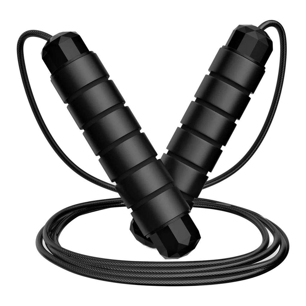 Tangle-free rapid speed jump rope with ball bearings
