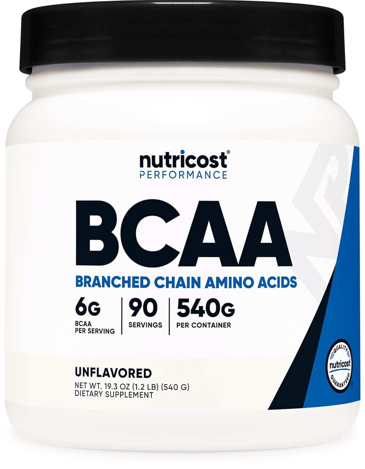 Nutricost BCAA powder branched chain amino acids unflavored