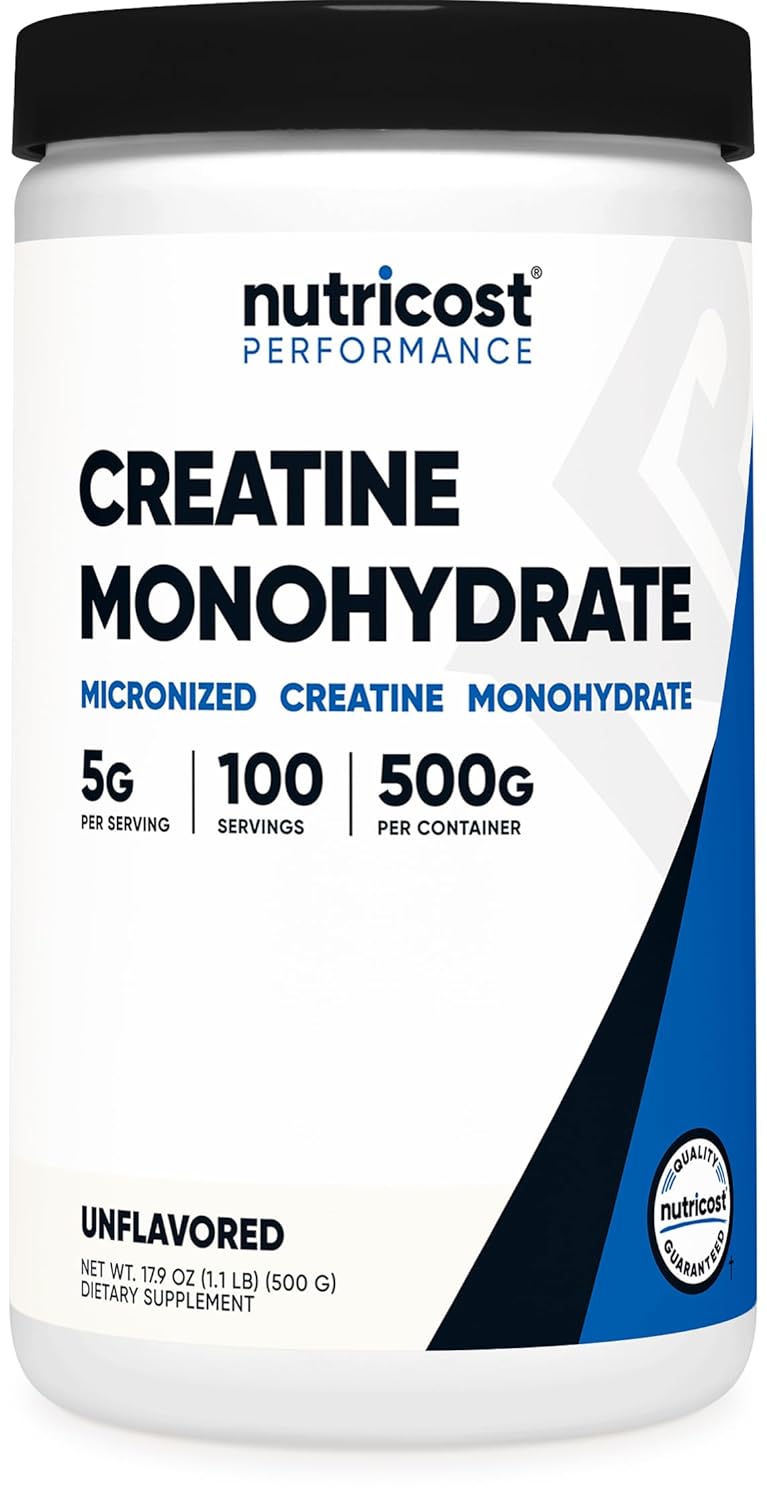Nutricost micronized creatine monohydrate powder 500g