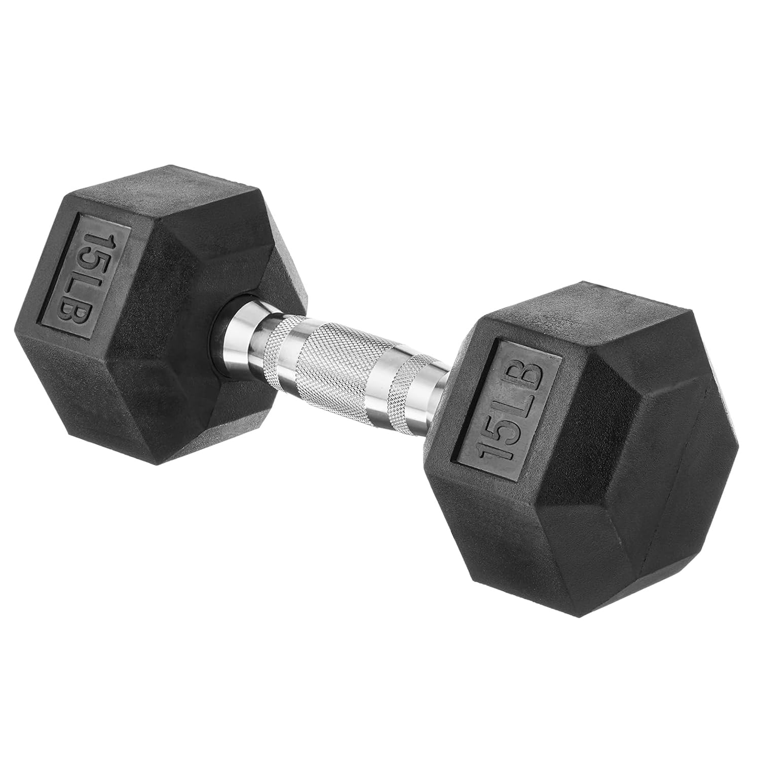 Amazon Basics rubber encased hex dumbbell hand weight