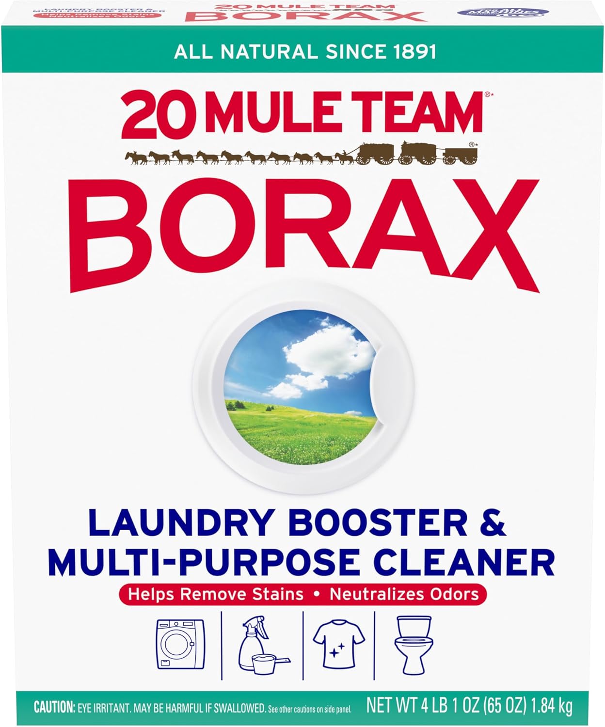 20 Mule Team Borax laundry booster box