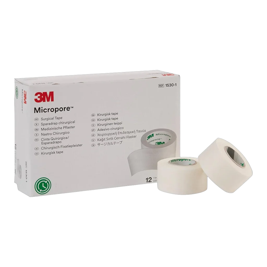 3M Micropore surgical paper tape 1 inch white roll for sleep