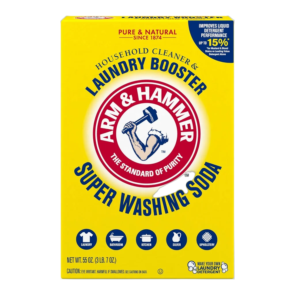 Arm and Hammer Super Washing Soda box