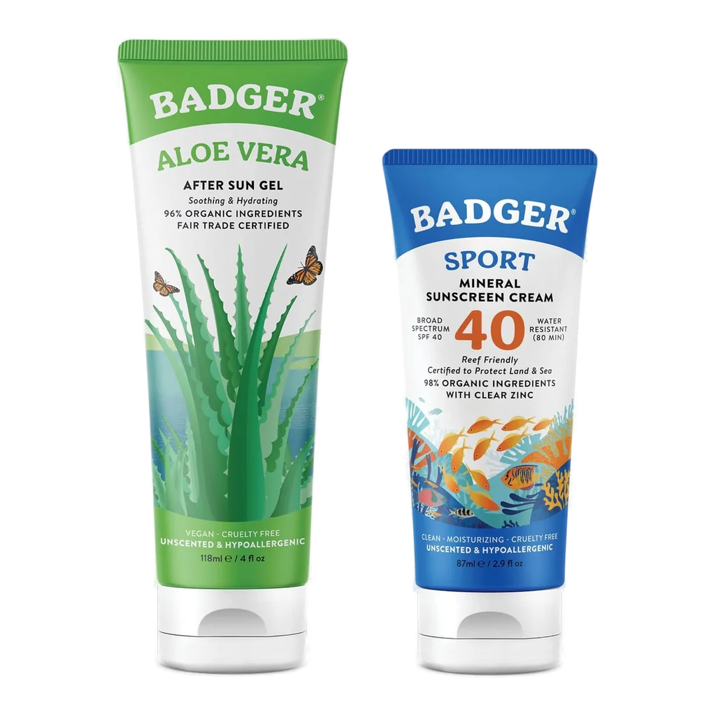 Badger SPF 40 Sport Mineral Sunscreen tube