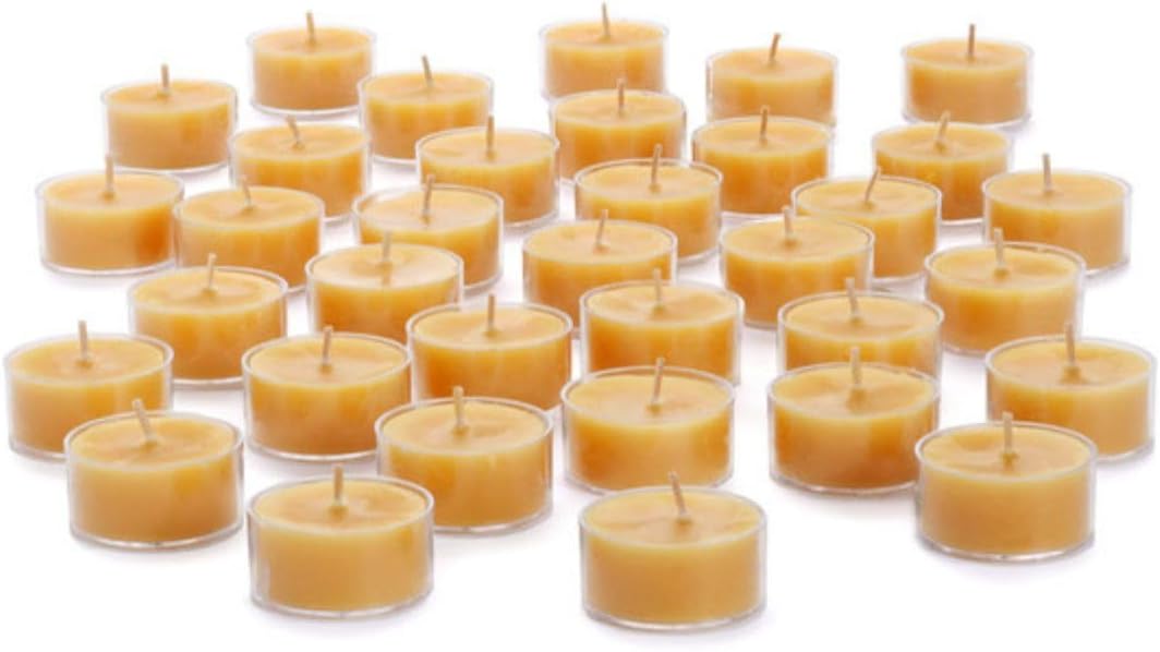 Big Dipper Wax Works pure beeswax tealight candles 48 pack