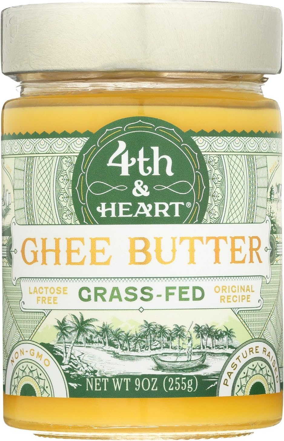 4th and Heart Original grass-fed ghee jar