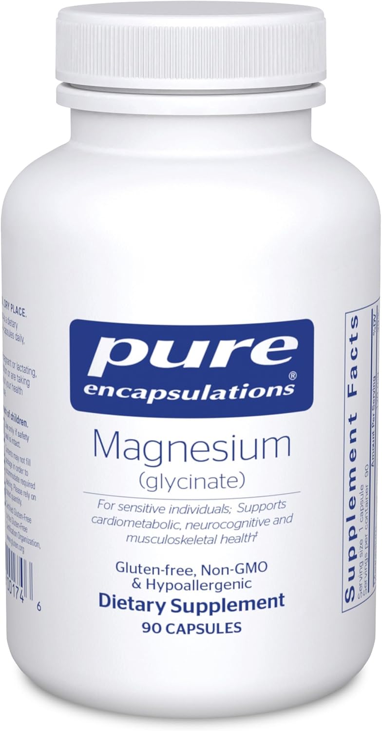 Pure Encapsulations Magnesium Glycinate capsule bottle