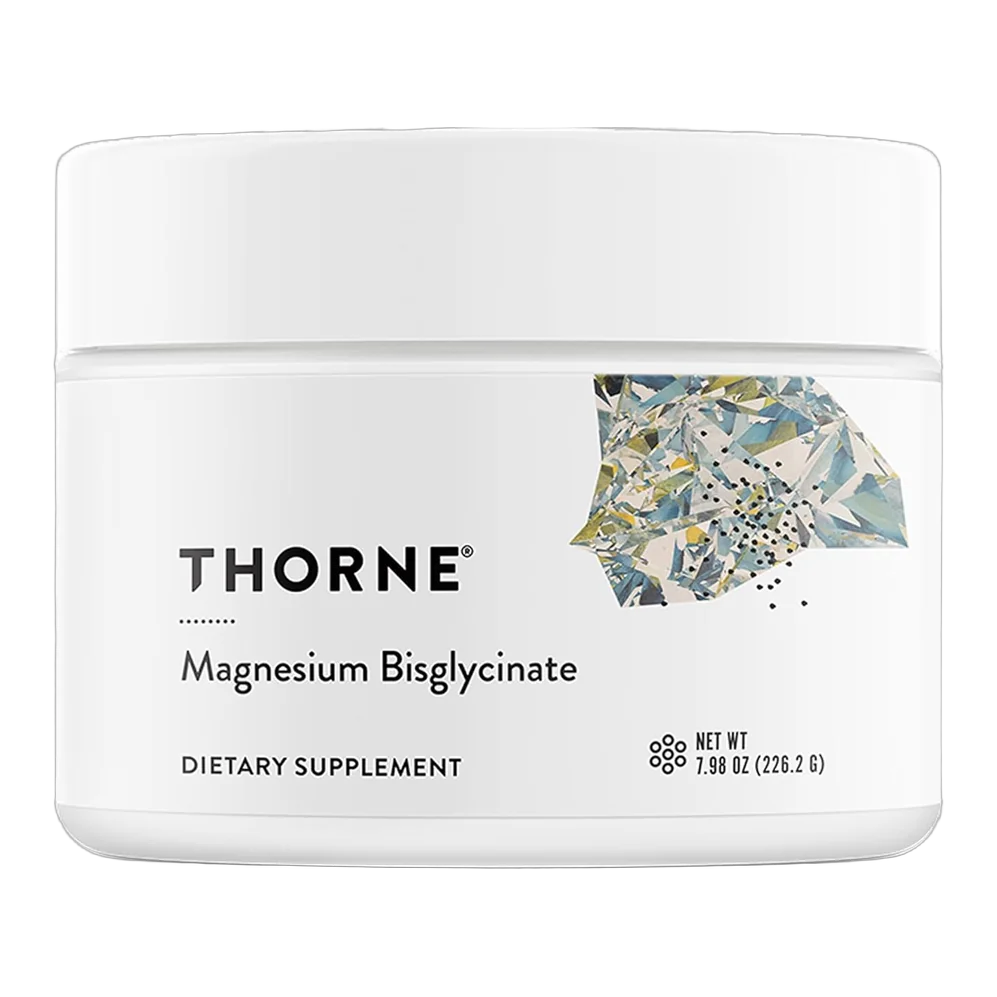 Thorne Magnesium Bisglycinate powder container