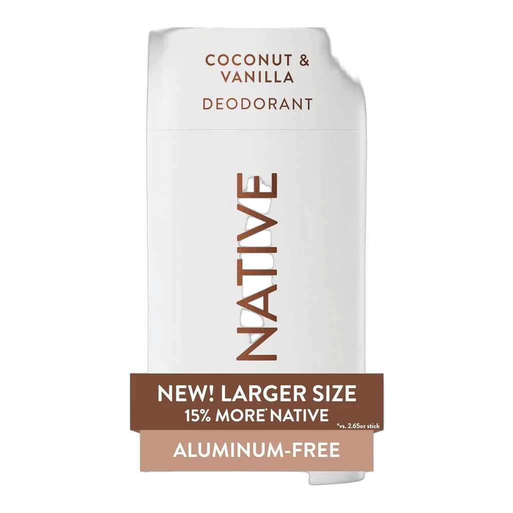Native Coconut and Vanilla aluminum-free deodorant stick