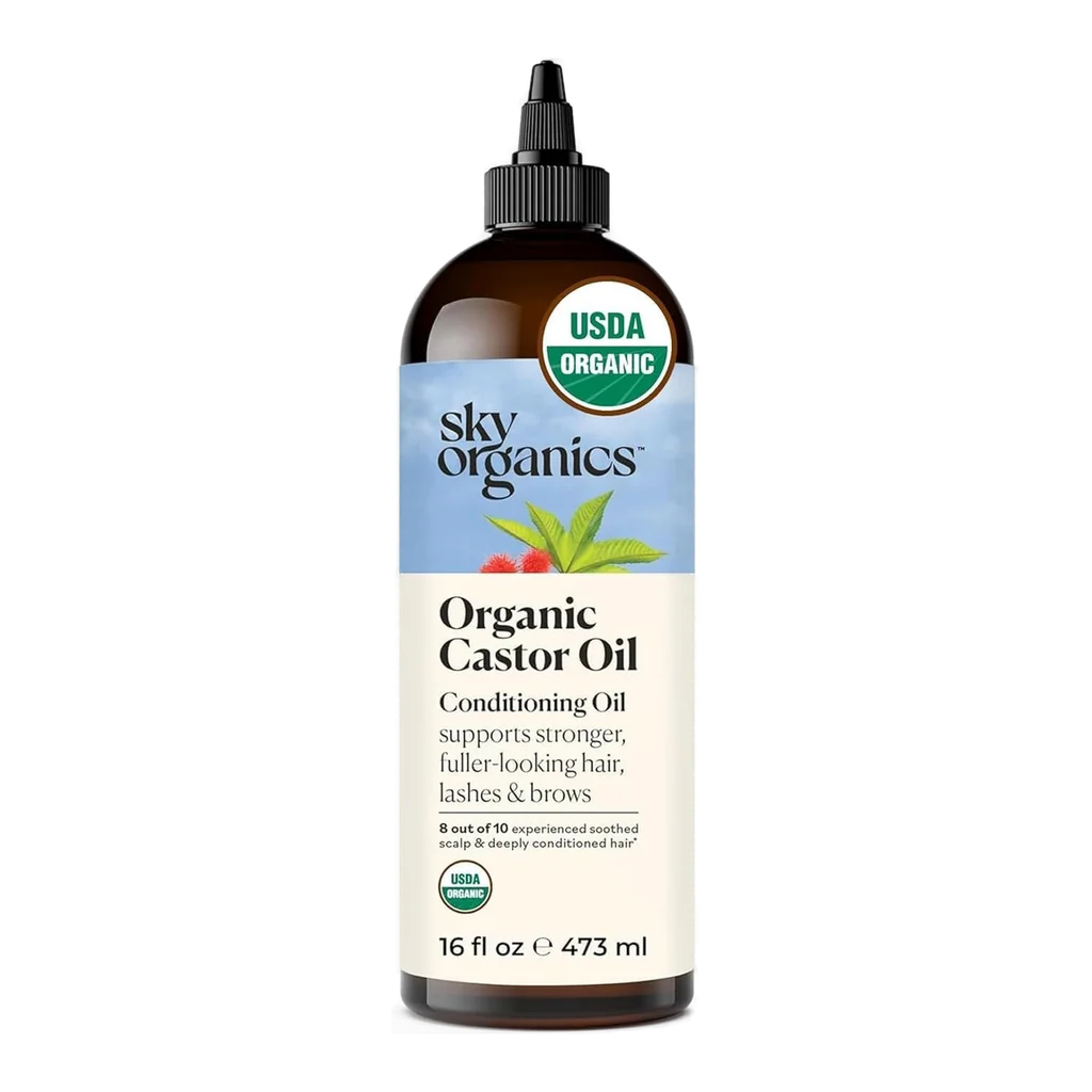 Sky Organics organic castor oil volumizing hair oil 16oz cold pressed