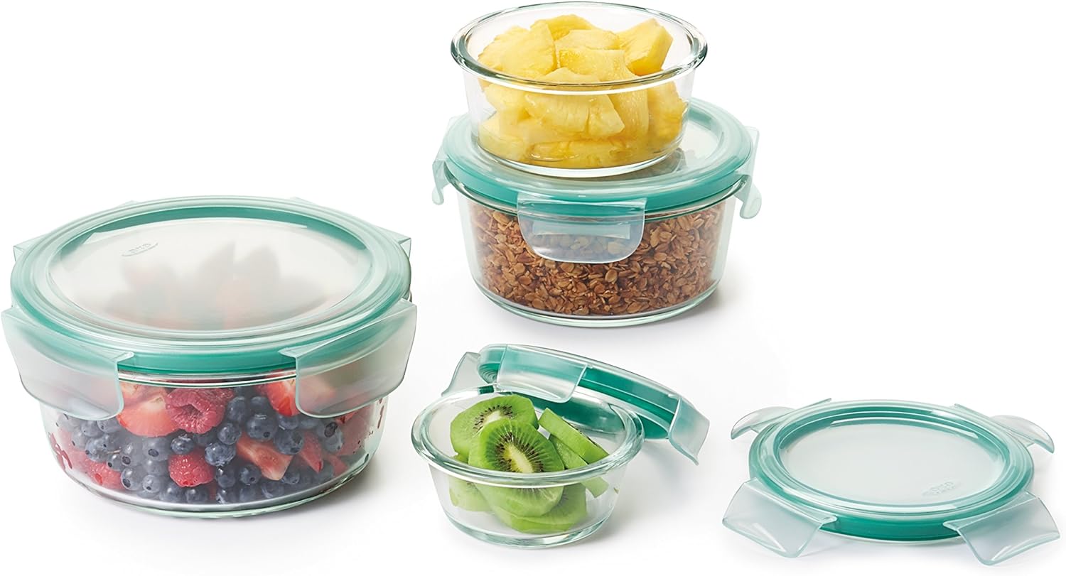 OXO Good Grips Smart Seal glass storage containers