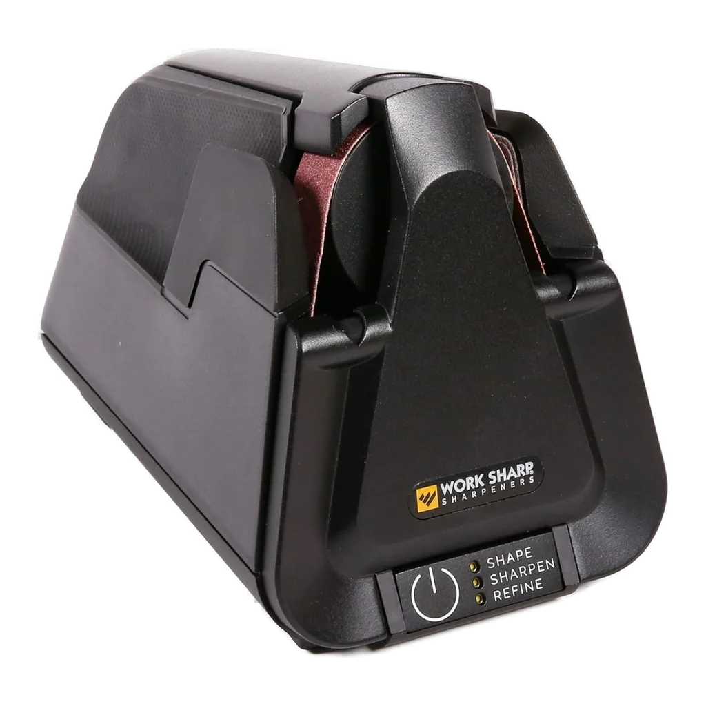 Work Sharp Culinary E5 electric kitchen knife sharpener with built-in honing brush
