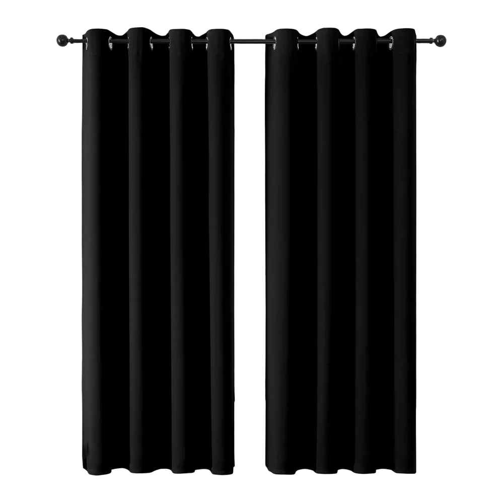CUCRAF Thermal Insulated Blackout Curtains (52x72, 2 panels)