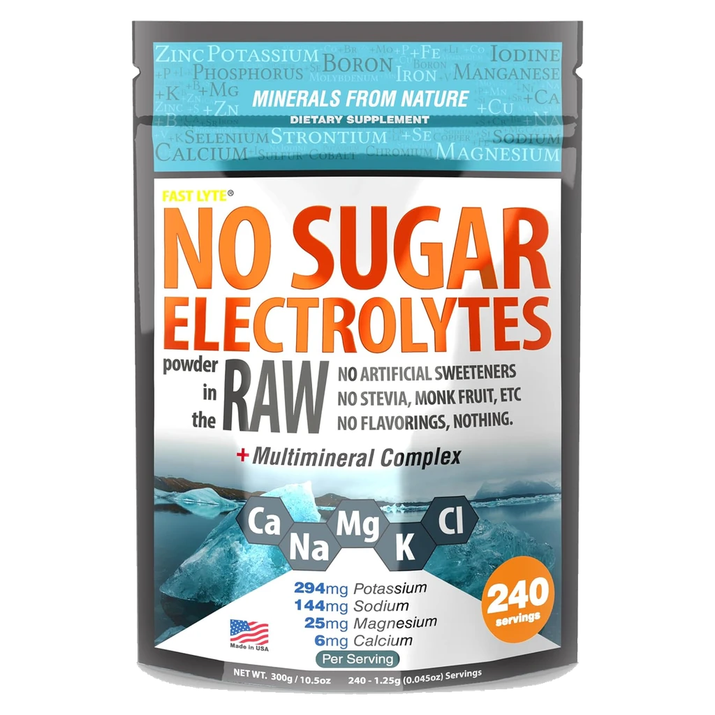 FAST LYTE no-sugar unflavored electrolyte powder pouch