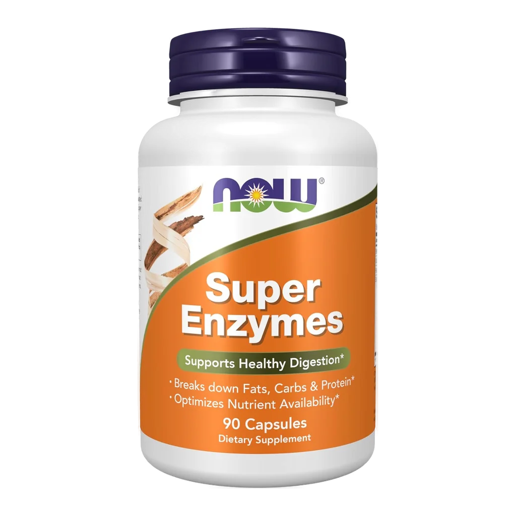NOW Super Enzymes digestive enzyme capsules bottle