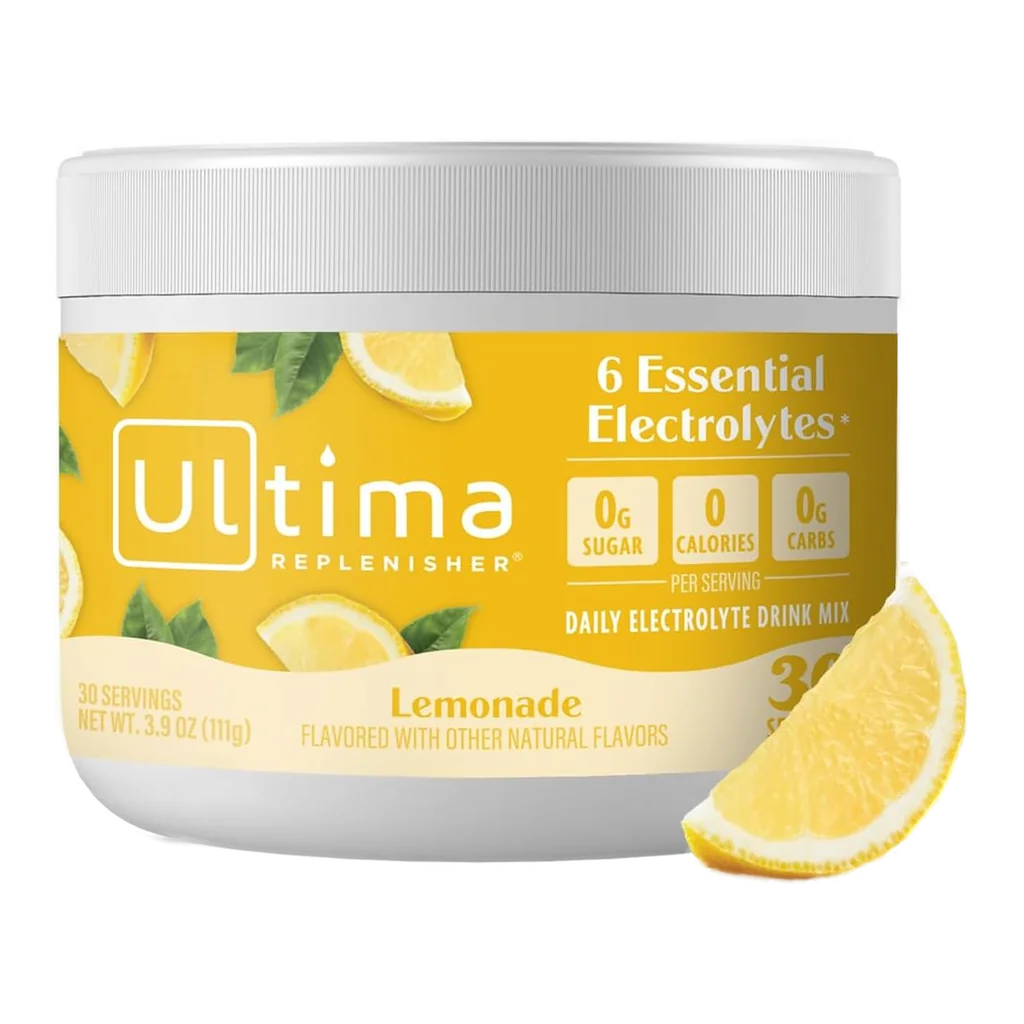 Ultima Replenisher sugar-free electrolyte drink mix canister