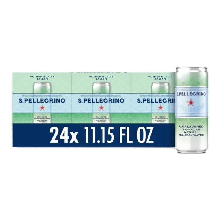 San Pellegrino sparkling natural mineral water cans