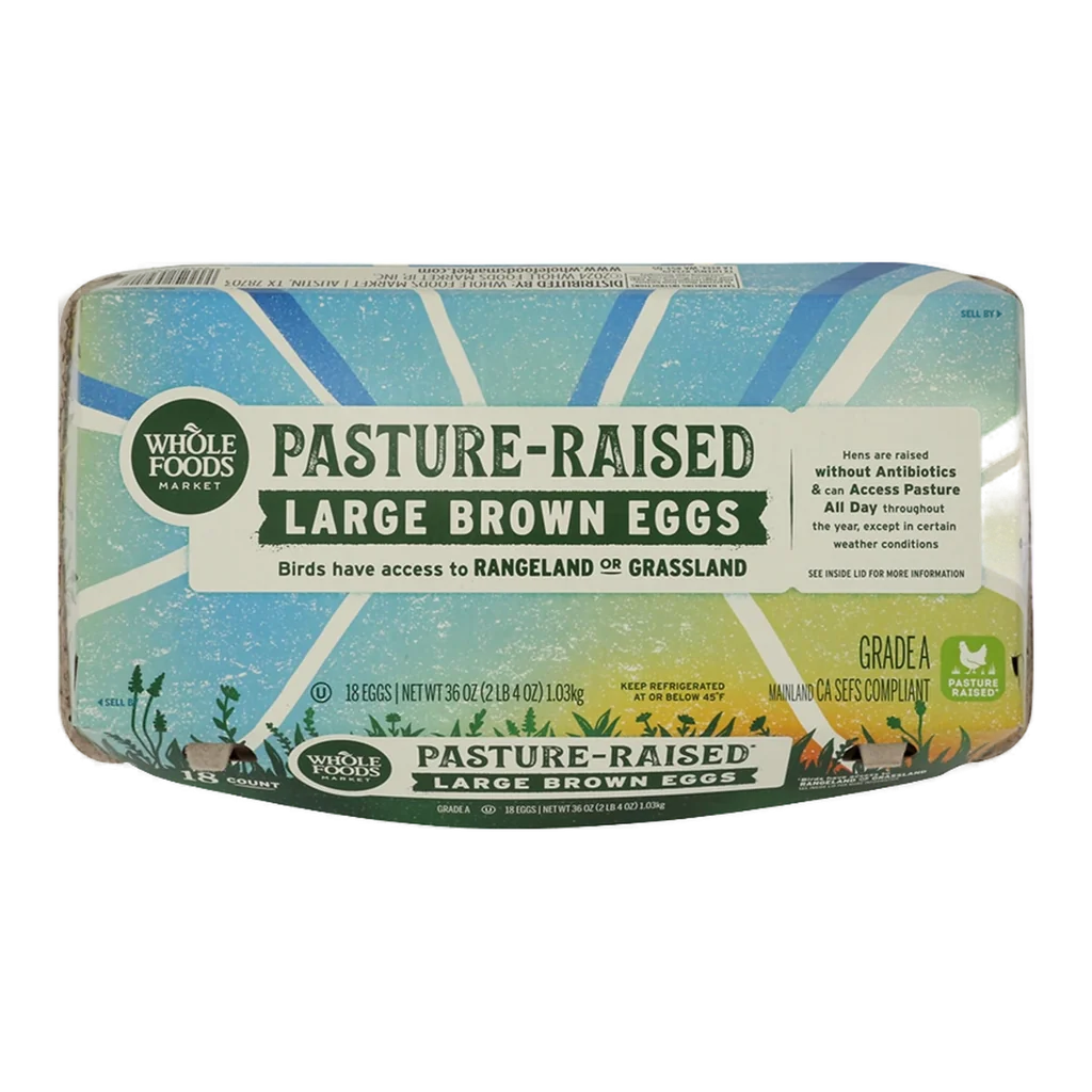 Whole Foods Market Pasture Raised Large Brown Eggs (18 ct)