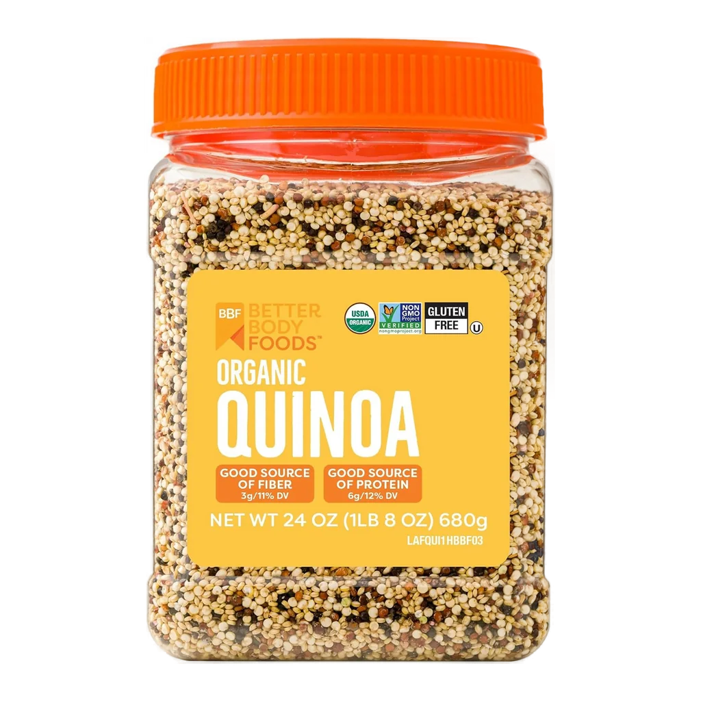 BetterBody Foods organic quinoa bag