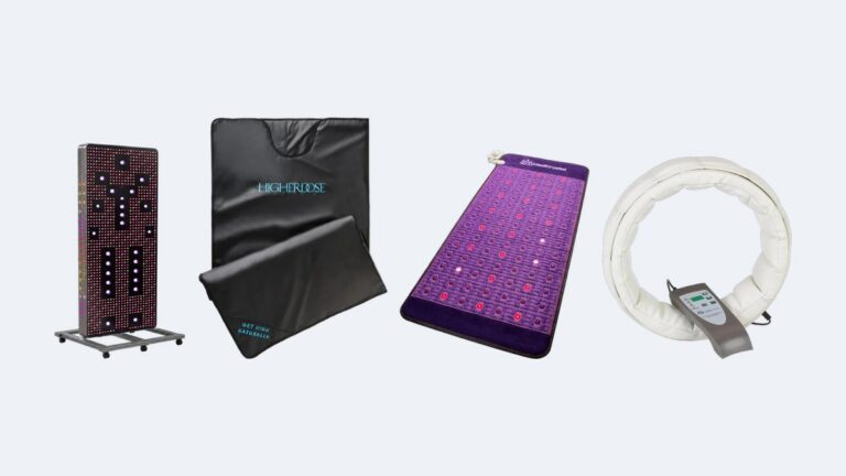 Full body red light system, infrared sauna blanket, amethyst mat and PEMF ring