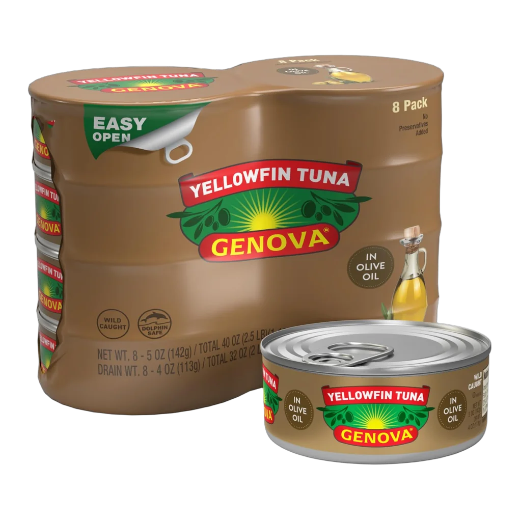 Genova yellowfin tuna in olive oil cans