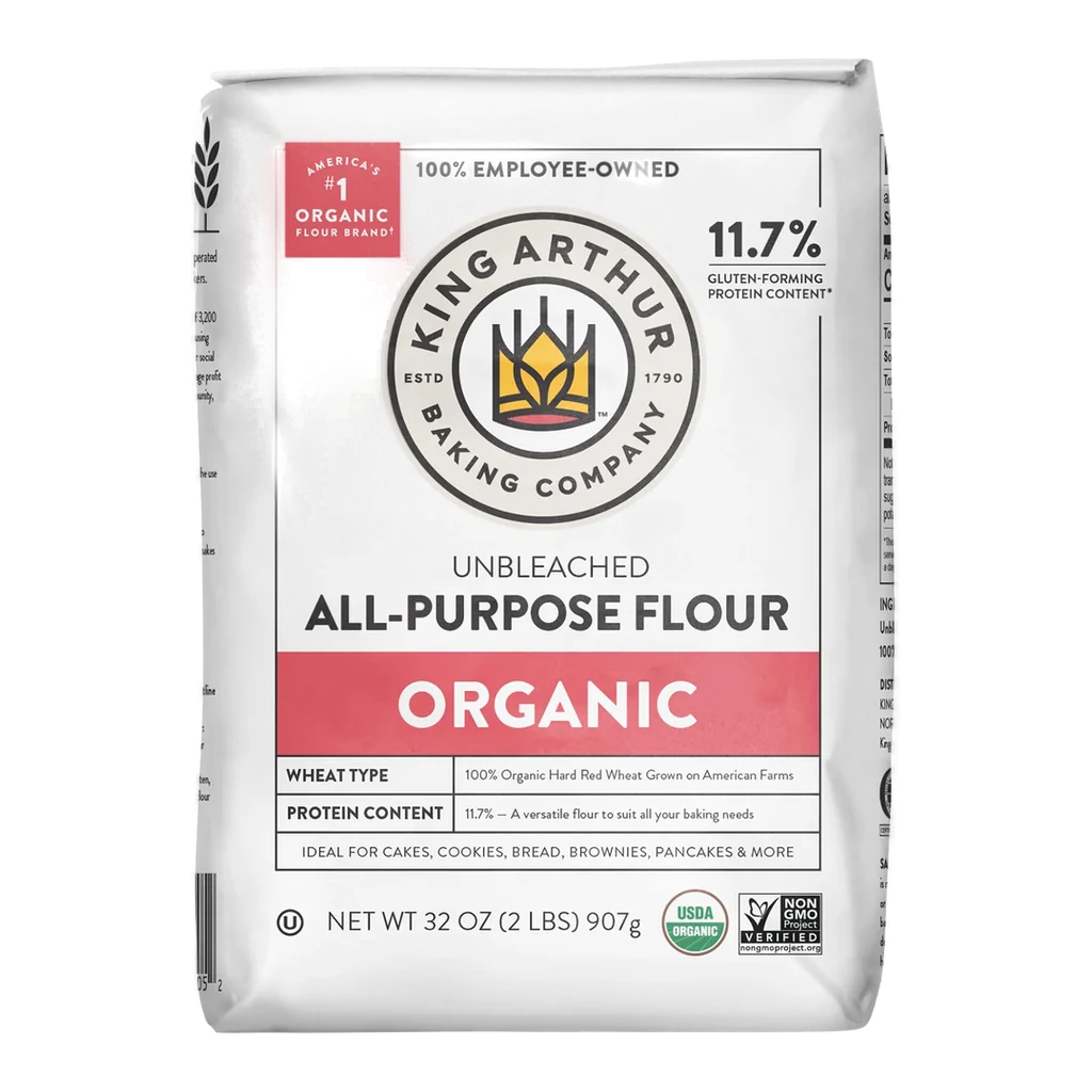 King Arthur organic all purpose flour bag