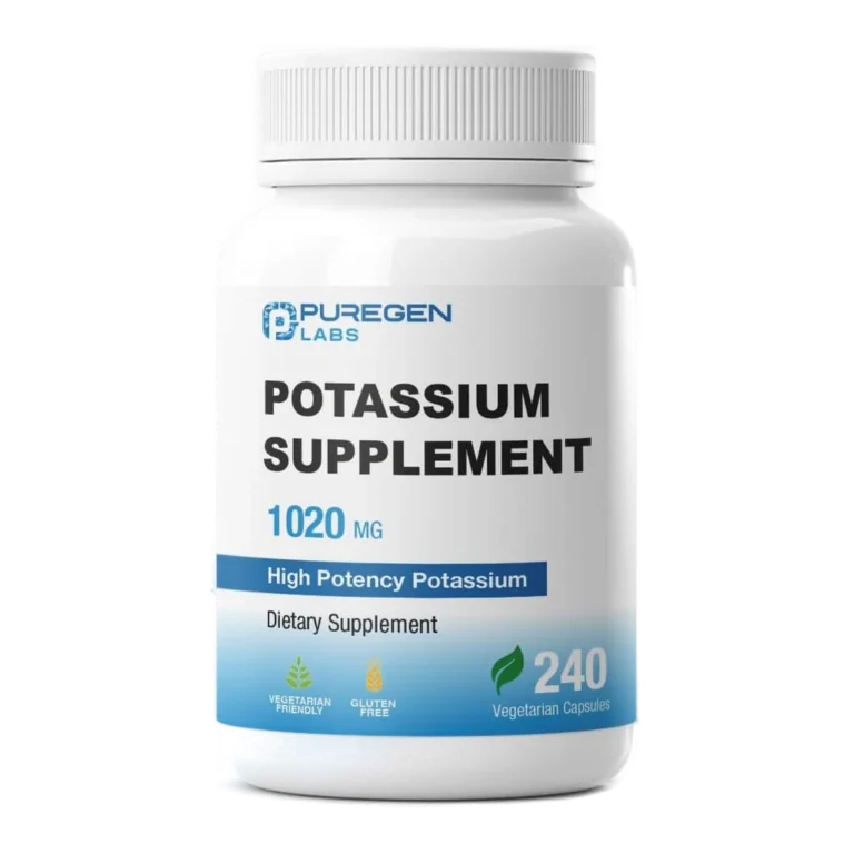 Puregen Labs Potassium Bicarbonate 1020 mg, 240 vegetarian capsules