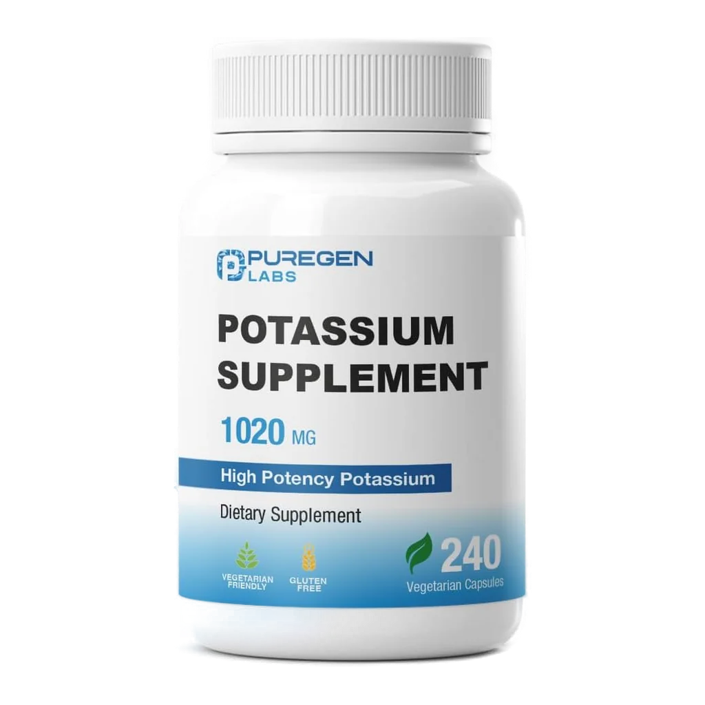 Puregen Labs Potassium Bicarbonate 1020 mg, 240 vegetarian capsules