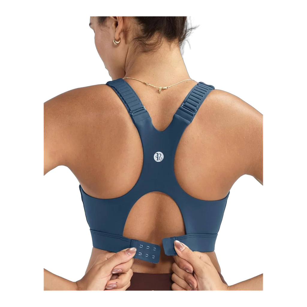 Running Girl high impact racerback sports bra adjustable straps