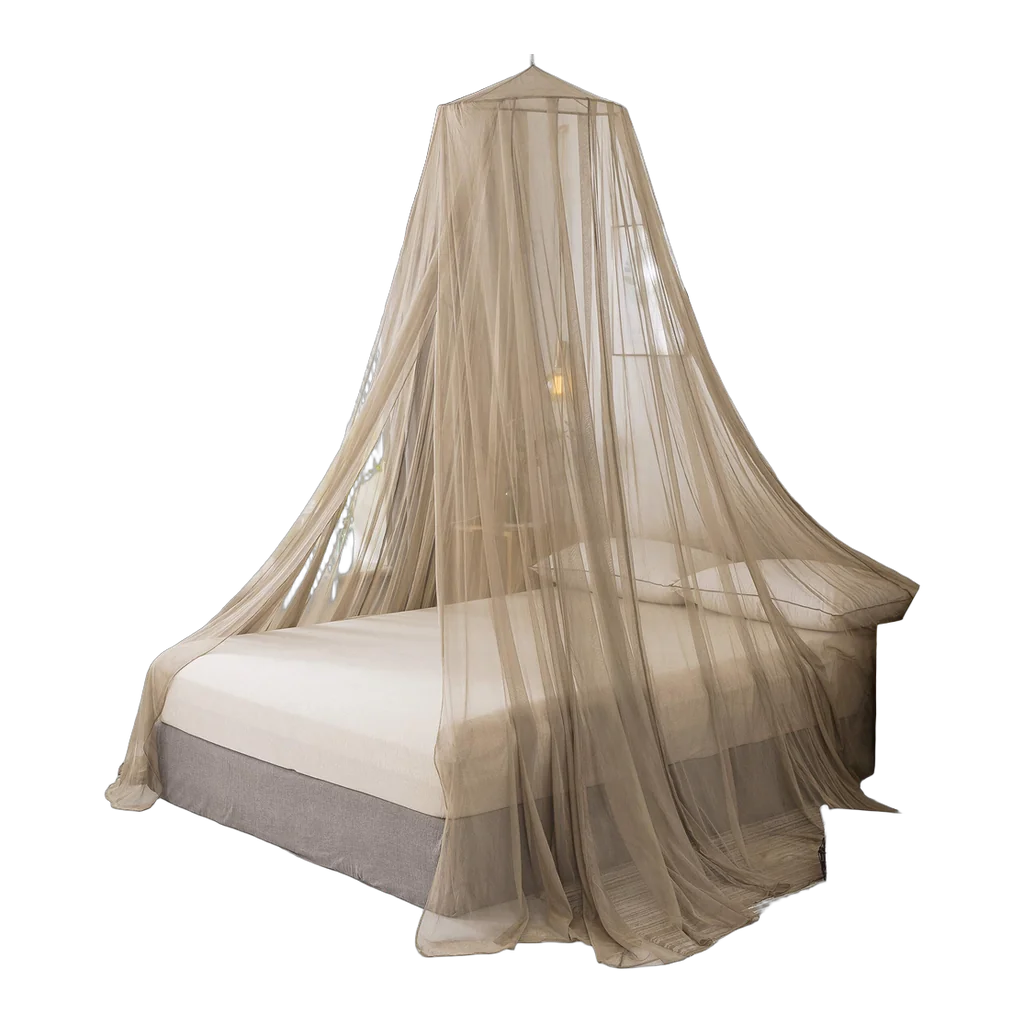 UrGarding silver coated EMF shielding bed canopy over a king bed