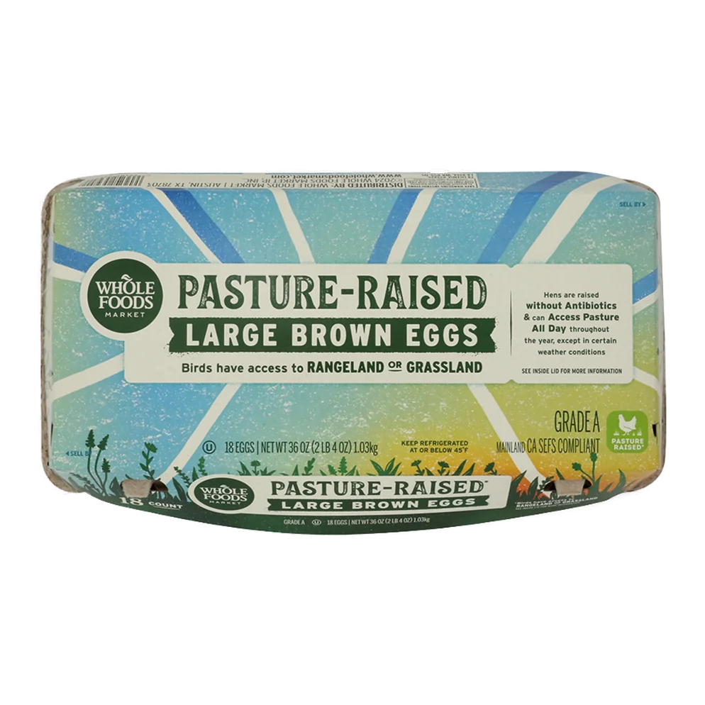 Whole Foods Market pasture-raised brown eggs, 18 count
